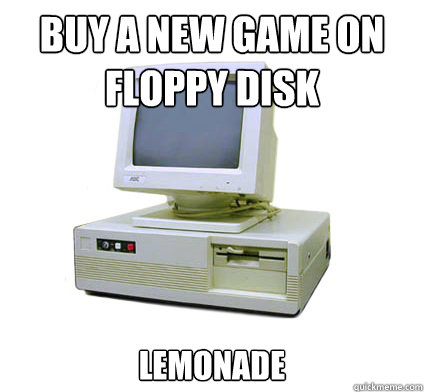 Buy a new game on floppy disk lemonade  Your First Computer