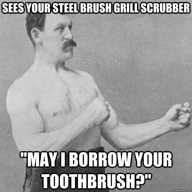 sees your steel brush grill scrubber 