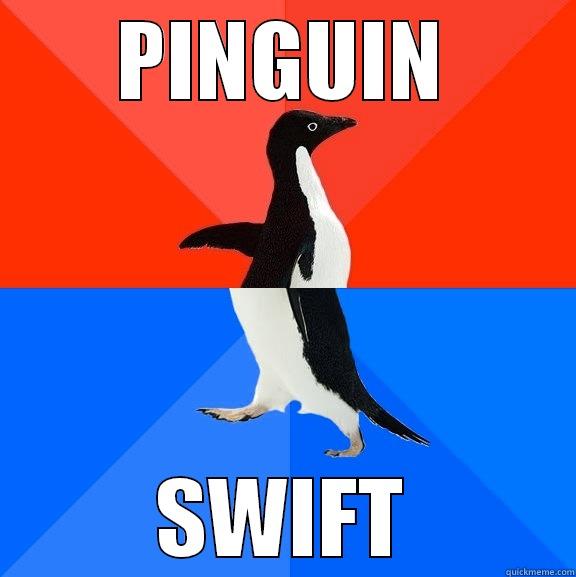 PINGUIN SWIFT Socially Awesome Awkward Penguin