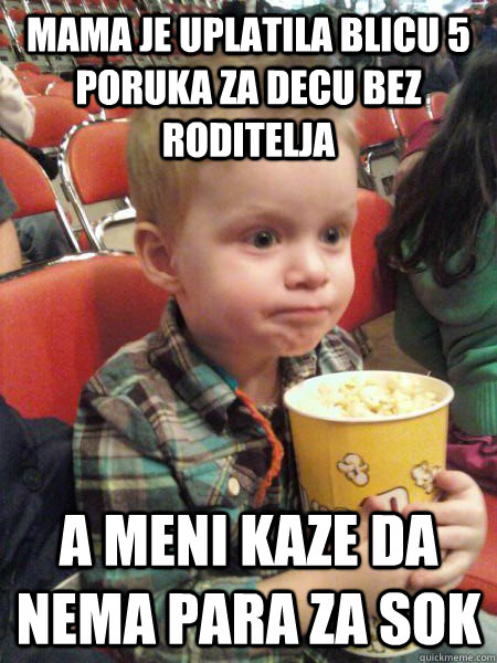 Mama je uplatila Blicu 5 poruka za decu bez roditelja A meni kaze da nema para za sok  Movie Critic Kid