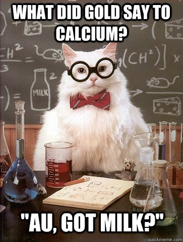 What did gold say to Calcium? 