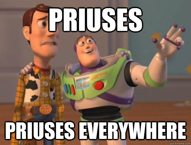 priuses priuses everywhere  Buzz Lightyear