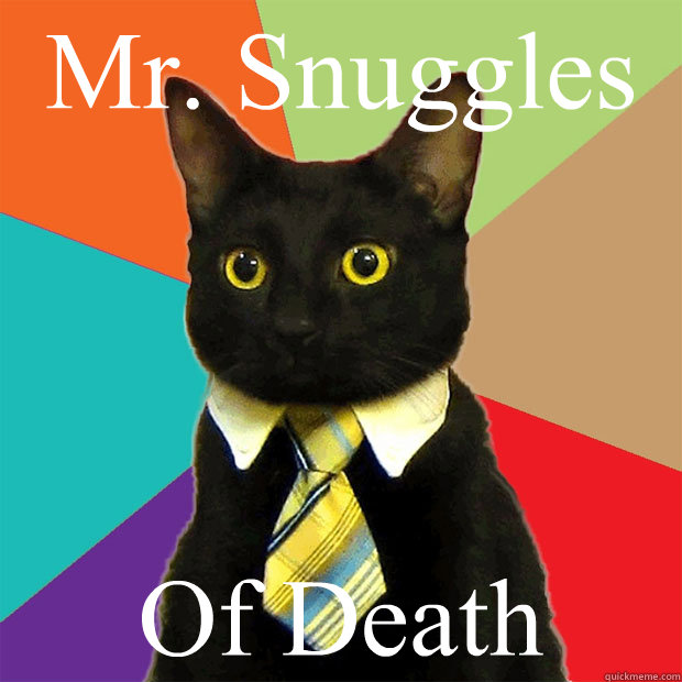 Mr. Snuggles Of Death  Business Cat