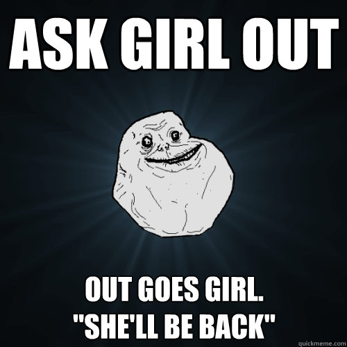 ask girl out out goes girl.
