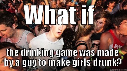 WHAT IF  THE DRINKING GAME WAS MADE BY A GUY TO MAKE GIRLS DRUNK? Sudden Clarity Clarence