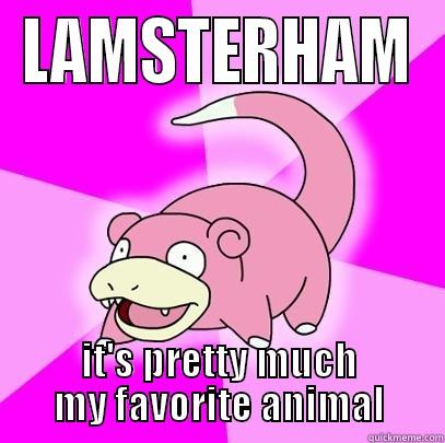 LAMSTERHAM IT'S PRETTY MUCH MY FAVORITE ANIMAL Slowpoke