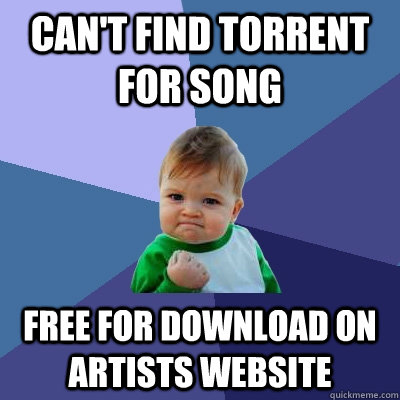 Can't find torrent for song Free for download on artists website  Success Kid