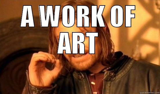 A WORK OF ART  Boromir