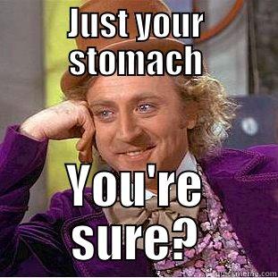 stomach problems - JUST YOUR STOMACH YOU'RE SURE? Condescending Wonka