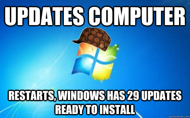 Updates computer Restarts, Windows has 29 updates ready to install  