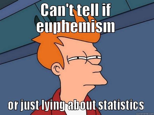 CAN'T TELL IF EUPHEMISM OR JUST LYING ABOUT STATISTICS Futurama Fry