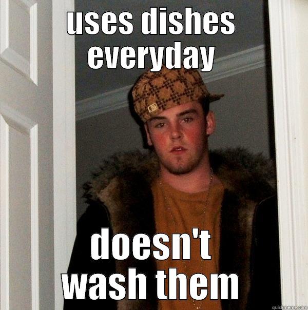 Dishwashing Scumbag - USES DISHES EVERYDAY DOESN'T WASH THEM Scumbag Steve