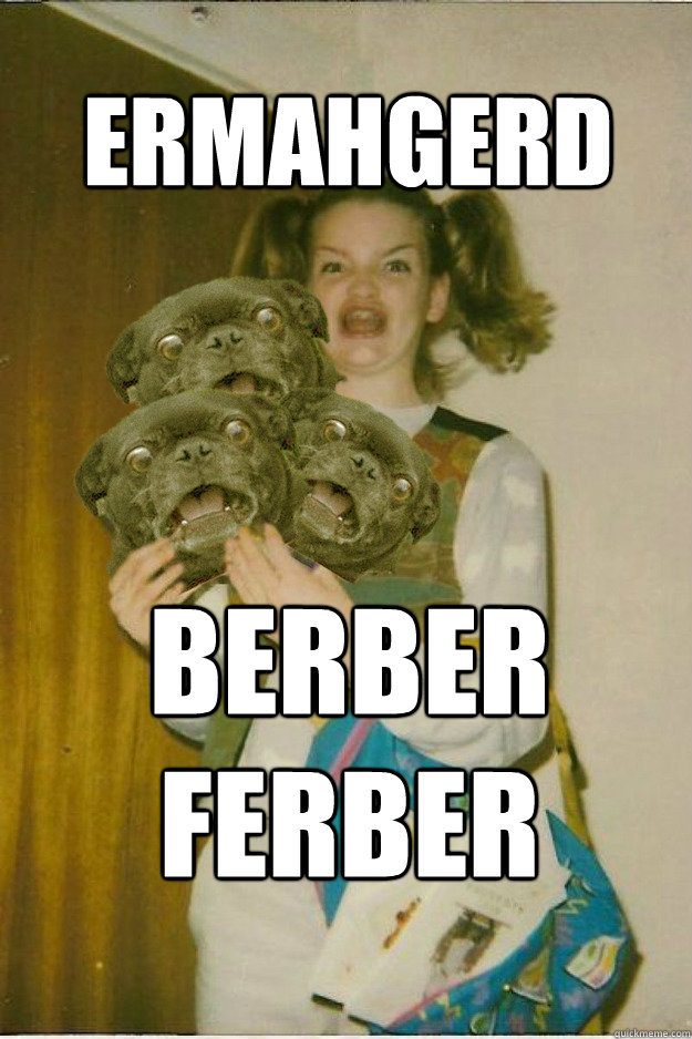 ermahgerd Berber 
Ferber   ermahgerd dergs