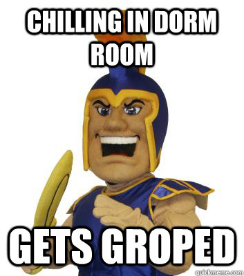 Chilling in dorm room gets groped  SJSU Sammy the Spartan