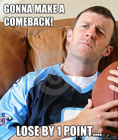 Gonna make a comeback! Lose by 1 point.... - Gonna make a comeback! Lose by 1 point....  Fantasy Football Guy