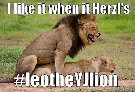    I LIKE IT WHEN IT HERZL'S        #LEOTHEYJLION     Misc