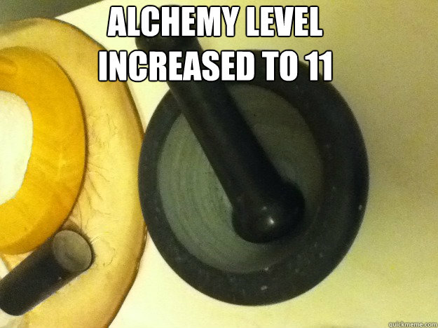 Alchemy level increased to 11 - Alchemy level increased to 11  Misc