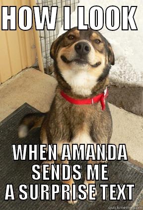 AMANDA TEXT - HOW I LOOK  WHEN AMANDA SENDS ME A SURPRISE TEXT Good Dog Greg