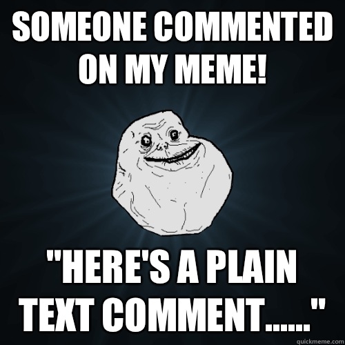 Someone commented on my meme! 