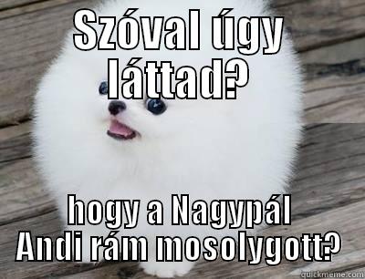 SZÓVAL ÚGY LÁTTAD? HOGY A NAGYPÁL ANDI RÁM MOSOLYGOTT? Misc