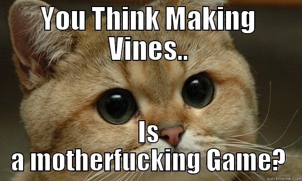 You Think Vines is a game..? - YOU THINK MAKING VINES.. IS A MOTHERFUCKING GAME? Misc