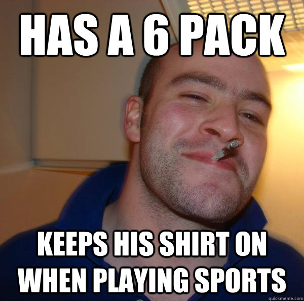 has a 6 pack keeps his shirt on when playing sports - has a 6 pack keeps his shirt on when playing sports  Misc