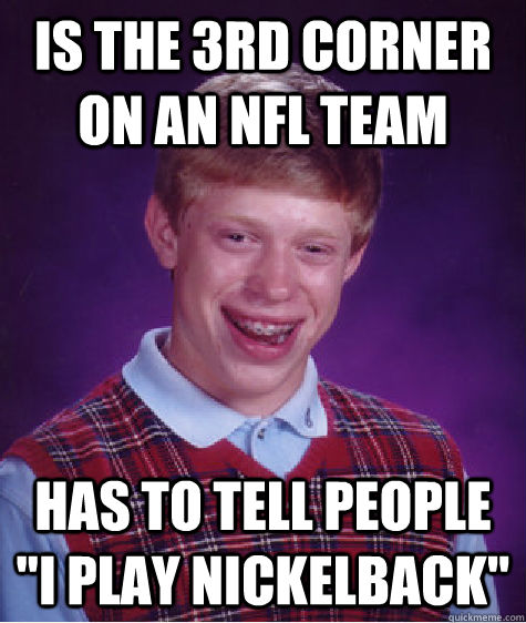 is the 3rd corner on an nfl team has to tell people 