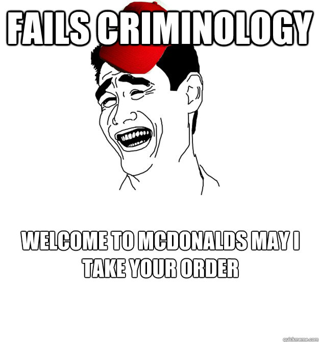 Fails Criminology Welcome to McDonalds may I take your order - Fails Criminology Welcome to McDonalds may I take your order  Yao ming Mcdonalds