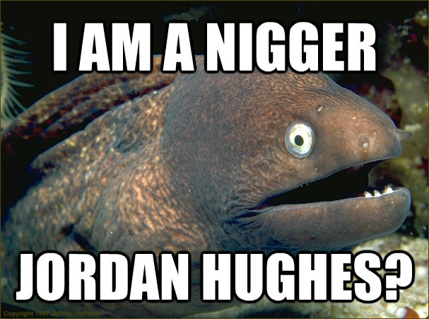 I AM A NIGGER JORDAN HUGHES?  Bad Joke Eel