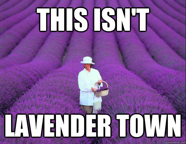 This isn't  Lavender town - This isn't  Lavender town  Roaming Lavender Dude
