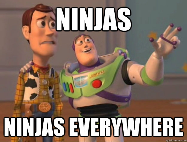 Ninjas Ninjas everywhere  Buzz Lightyear