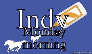 INDY MONDAY MORNING Misc