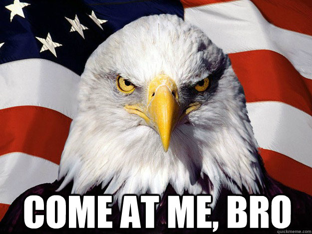  COME AT ME, BRO  Patriotic Eagle