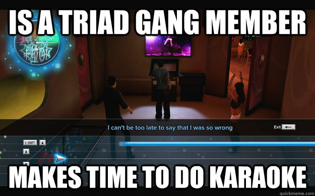 Is a triad gang member makes time to do karaoke  - Is a triad gang member makes time to do karaoke   Good Guy Wei