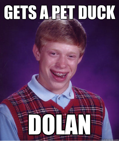 Gets a Pet Duck Dolan   Bad Luck Brian