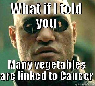 WHAT IF I TOLD YOU MANY VEGETABLES ARE LINKED TO CANCER Matrix Morpheus