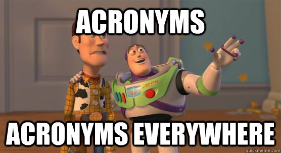 acronyms acronyms everywhere - acronyms acronyms everywhere  Toy Story Everywhere