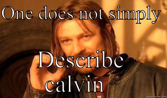 ONE DOES NOT SIMPLY  DESCRIBE CALVIN   Boromir