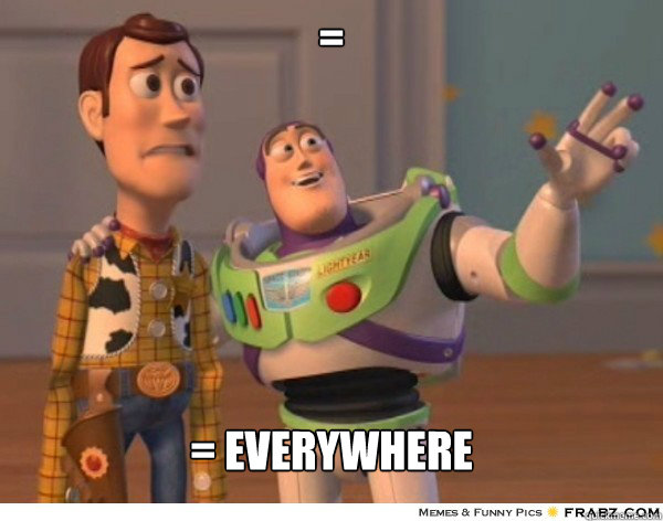 = = everywhere  Buzzlightyear