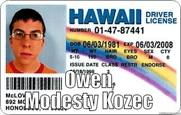  OWEN MODESTY KOZEC Misc