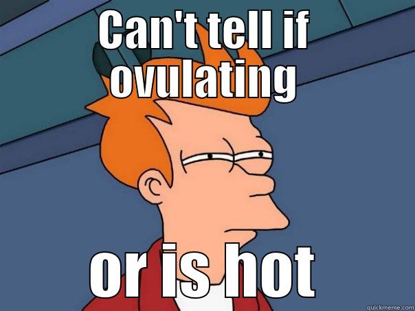 CAN'T TELL IF OVULATING OR IS HOT Futurama Fry