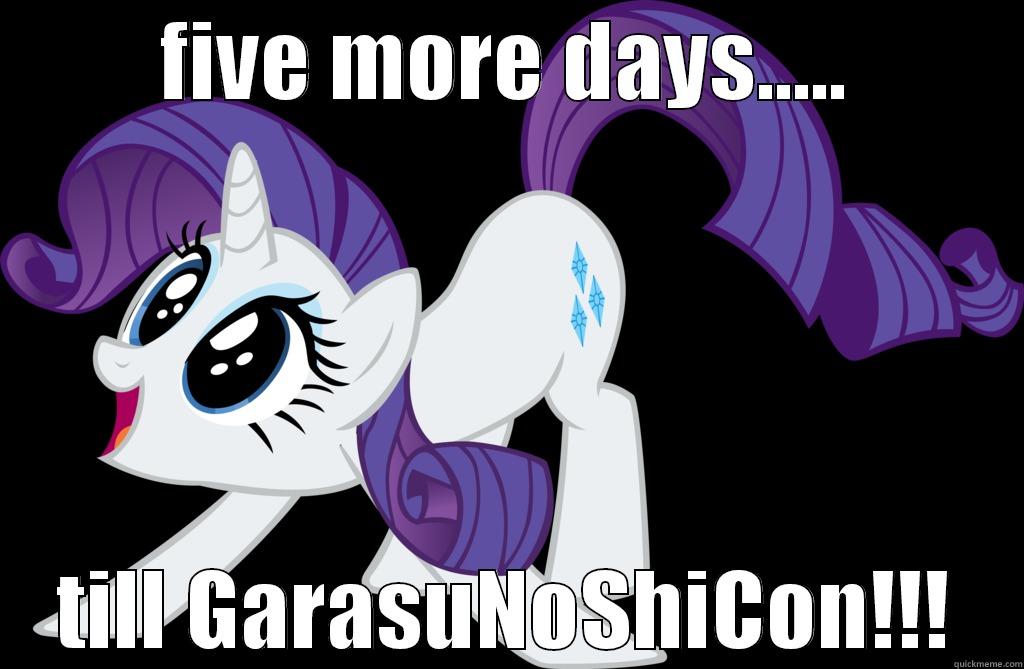 FIVE MORE DAYS..... TILL GARASUNOSHICON!!! Misc