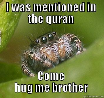 I WAS MENTIONED IN THE QURAN COME HUG ME BROTHER Misunderstood Spider