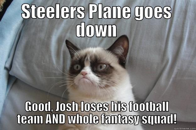 STEELERS PLANE GOES DOWN GOOD, JOSH LOSES HIS FOOTBALL TEAM AND WHOLE FANTASY SQUAD! Grumpy Cat