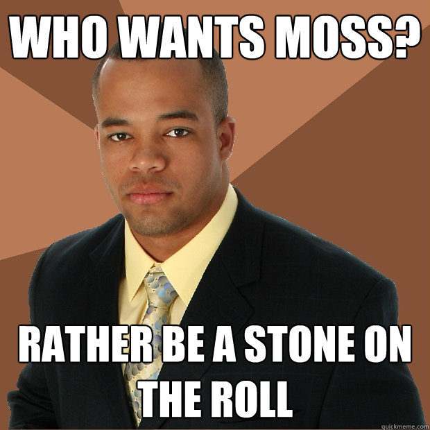 Who wants moss? Rather be a stone on the roll  - Who wants moss? Rather be a stone on the roll   Successful Black Man