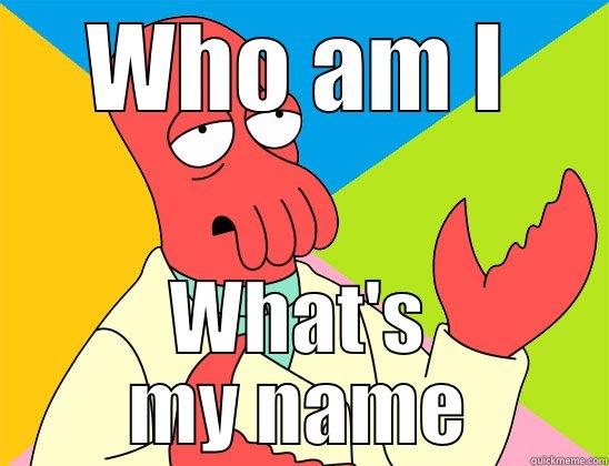 Who Ami  - WHO AM I WHAT'S MY NAME Futurama Zoidberg 