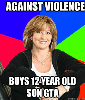 Against violence buys 12 year old son gta  Sheltering Suburban Mom