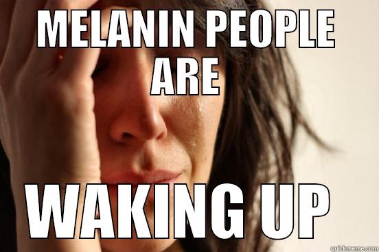 MELANIN PEOPLE ARE WAKING UP  First World Problems