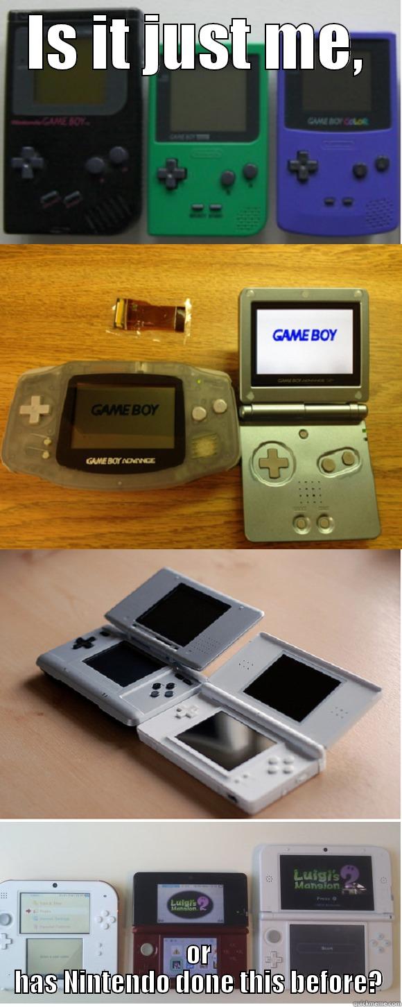 Nintendo gameboy - IS IT JUST ME, OR HAS NINTENDO DONE THIS BEFORE? Misc