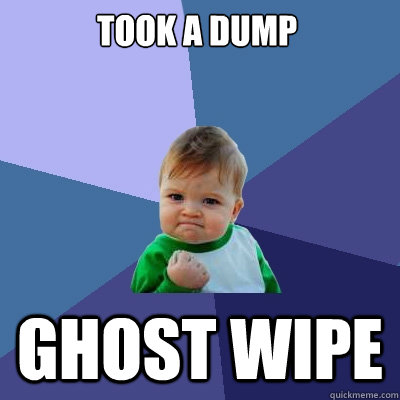 took a dump ghost wipe - took a dump ghost wipe  Success Kid